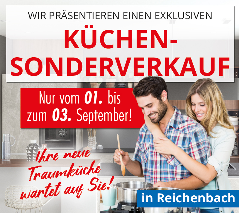Küchen-Sonderverkauf in Reichenbach vom 01. - 03. September