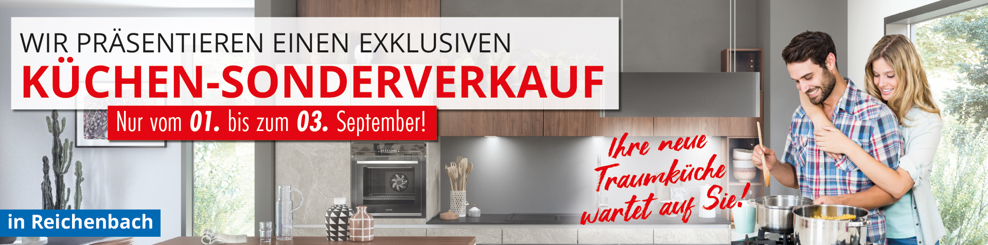 Küchen-Sonderverkauf in Reichenbach vom 01. - 03. September