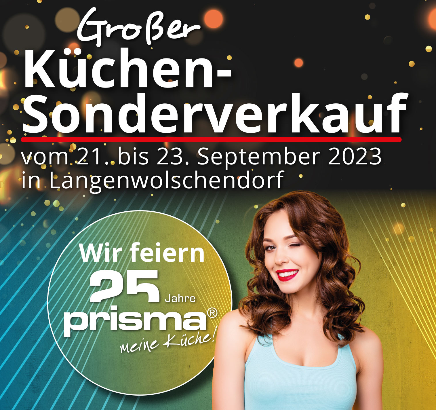 Jetzt kräftig sparen beim großen Küchen-Sonderverkauf beim Mega Küchencenter in Langenwolschendorf. Nur vom 21. - 23. September!